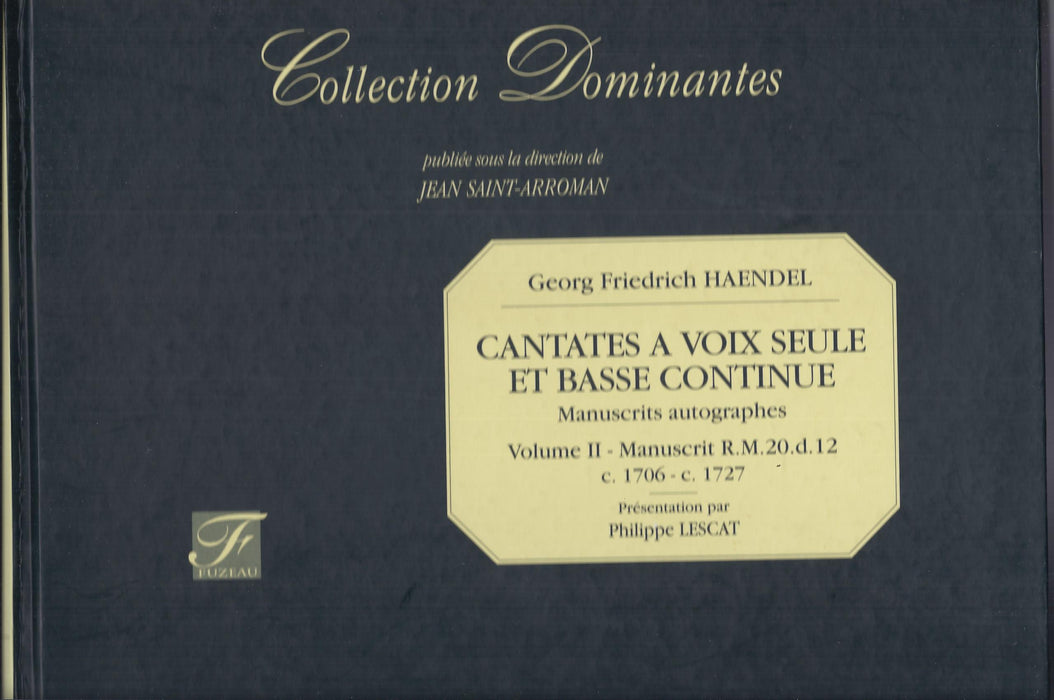 Handel: Cantatas for Solo Voice and Basso Continuo, Vol. II