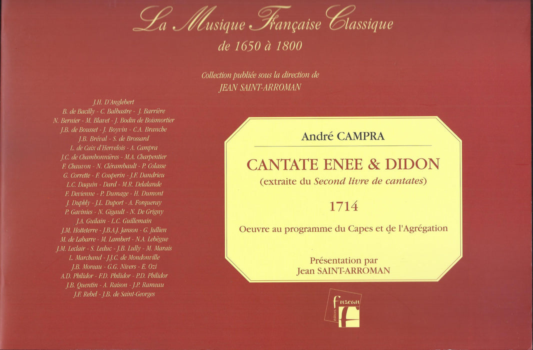 Campra: Cantata Enee & Didon (1714)