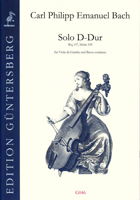 C. P. E. Bach: Solo in D Major for Viola da Gamba and Basso Continuo
