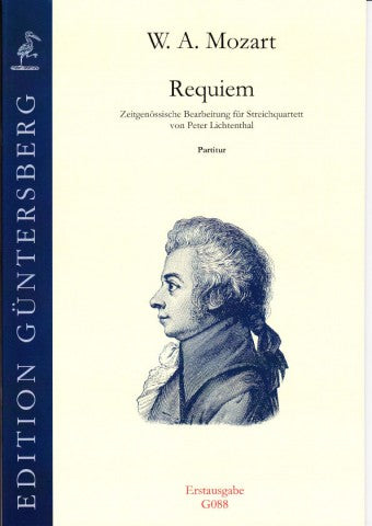 Mozart: Requiem KV 626 arranged for String Quartet- score