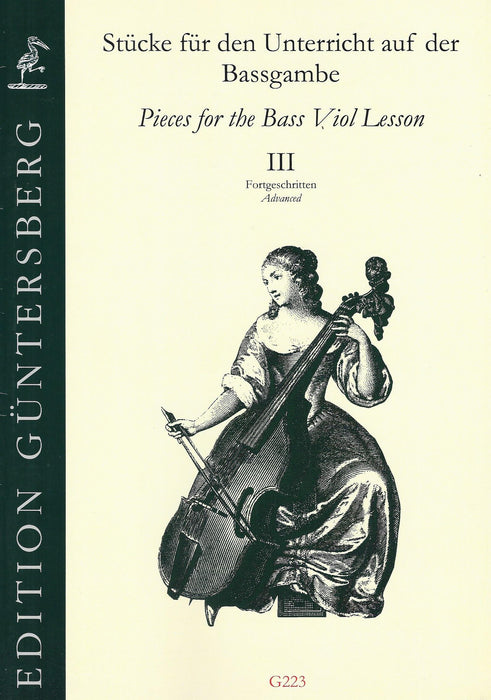 Various: Pieces for the Bass Viol Lesson, Book III - Avanced