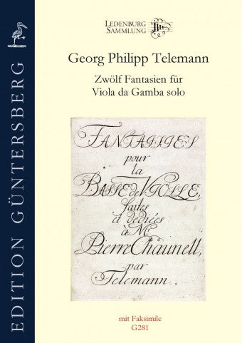 Telemann: 12 Fantasias for Viola da Gamba