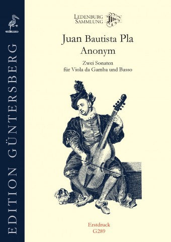 Pla/ Anonymous: 2 Sonatas for Viola da Gamba and Basso Continuo