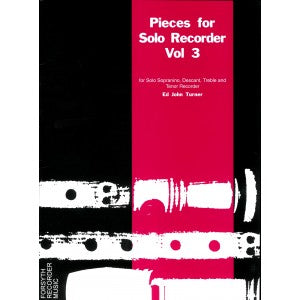 Turner (ed.): Pieces for Solo Recorder, Vol. 3