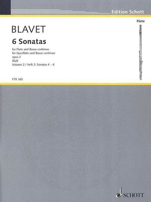 Blavet:  6 Sonatas for Flute and Basso Continuo Op. 2, Vol. 2