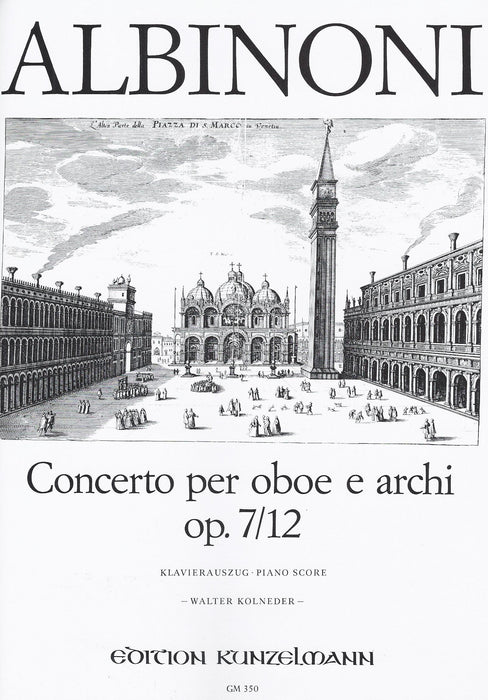 Albinoni: Concerto for Oboe and Strings Op. 7/12 - Piano Reduction