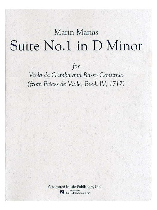 Marais: Suite No. 1 in D Minor for Viola da Gamba and Basso Continuo