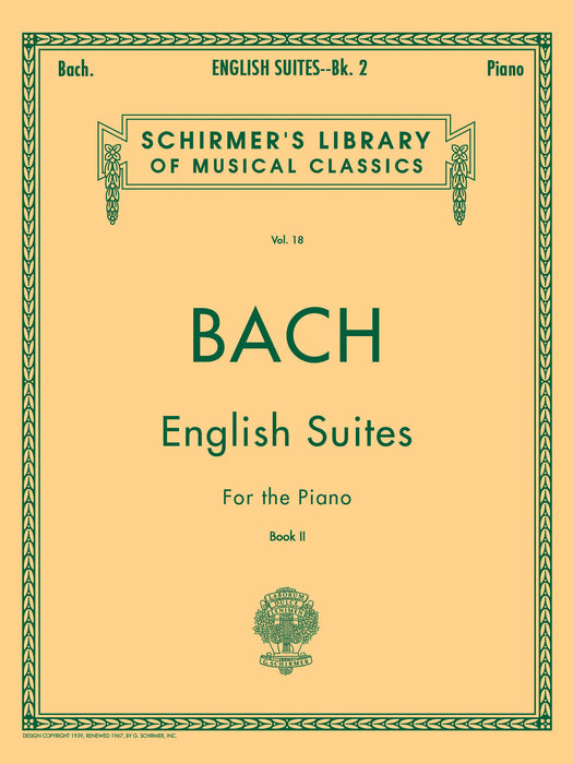 J. S. Bach: English Suites, Book 2