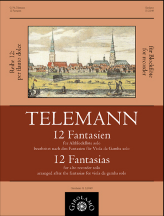 Telemann: 12 Viol Fantasias arranged for Recorder Solo