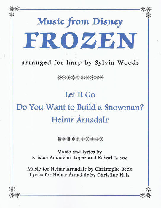 Woods (arr.): Music from Disney's Frozen arranged for Harp