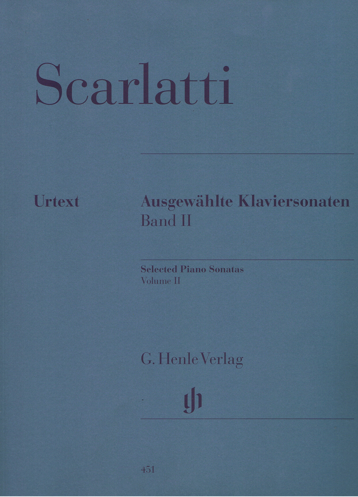 Scarlatti: Selected Piano Sonatas, Volume II — Early Music Shop