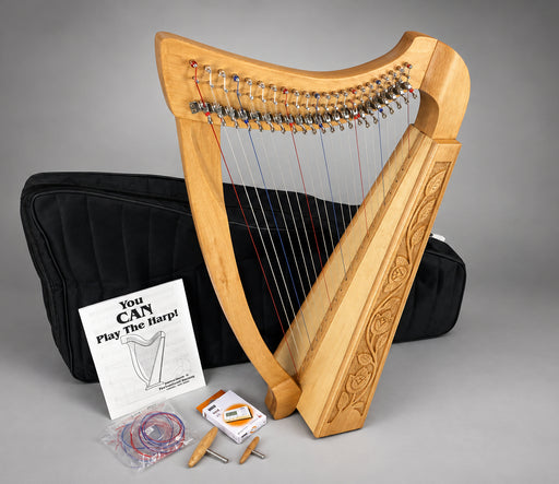 Silver Harp Bundle - Heritage 22 String Heather Harp