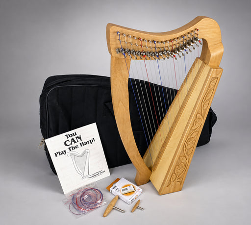Bronze Harp Bundle - Heritage 19 String Pixie Harp