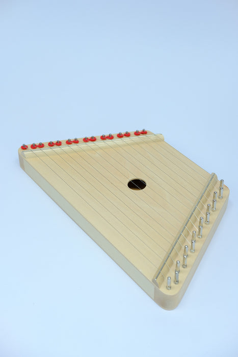 Hora 15 String Melody Harp with bag, tuning key and assorted tunes