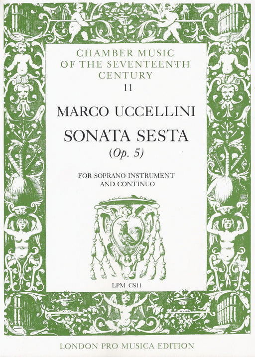 Uccellini: Sonata Sesta Op. 5 for Soprano Instrument and Basso Continuo