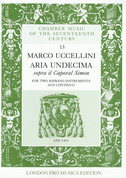 Uccellini: Aria Undecima for 2 Soprano Instruments and Basso Continuo