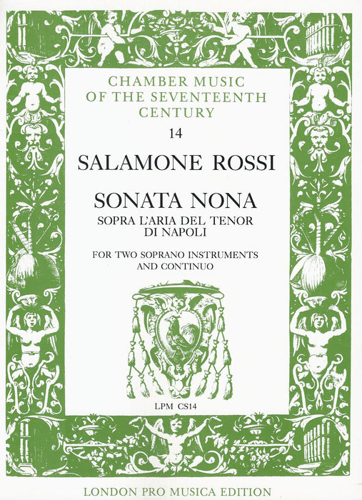 Rossi: Sonata Nona sopra l'aria del tenor di Napoli for 2 Soprano Instruments and Basso Continuo