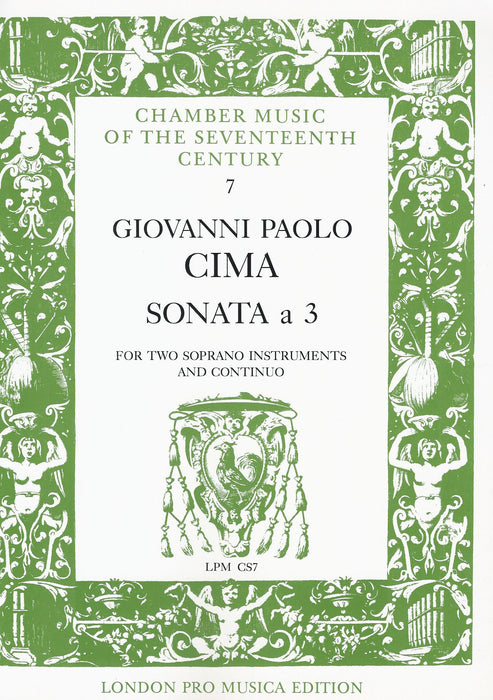 Cima: Sonata à 3 for 2 Soprano Instruments and Basso Continuo
