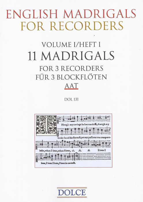 Various: 11 English Madrigals for 3 Recorders