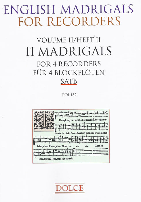 Various: 11 English Madrigals for 4 Recorders