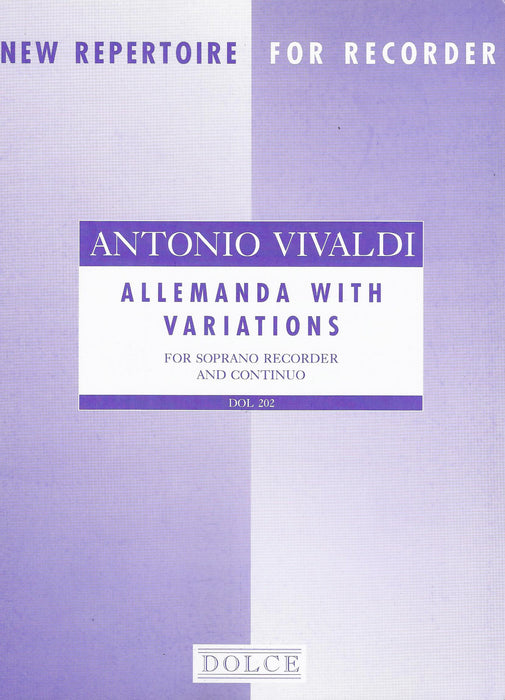 Vivaldi: Allemanda with Variations for Descant Recorder and Basso Continuo