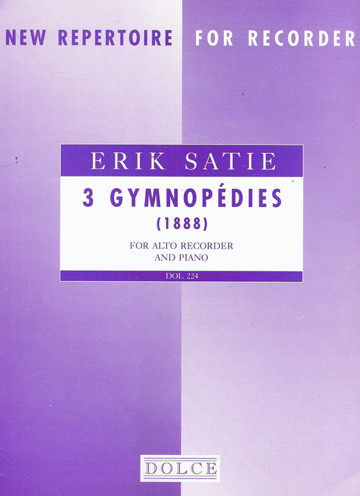 Satie: 3 Gymnopedies for Alto Recorder and Piano