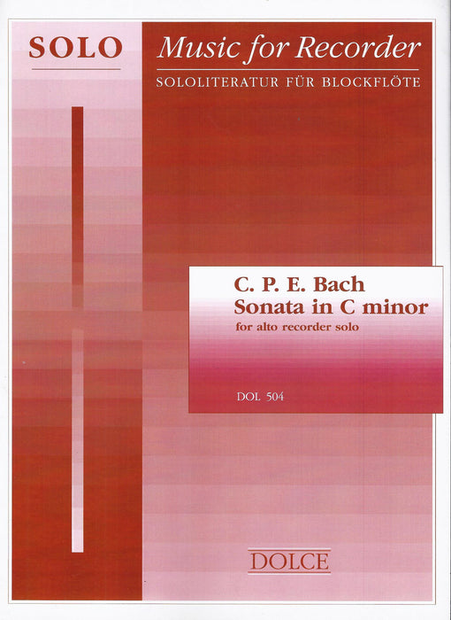 C.P.E. Bach: Sonata in C Minor for Treble Recorder Solo