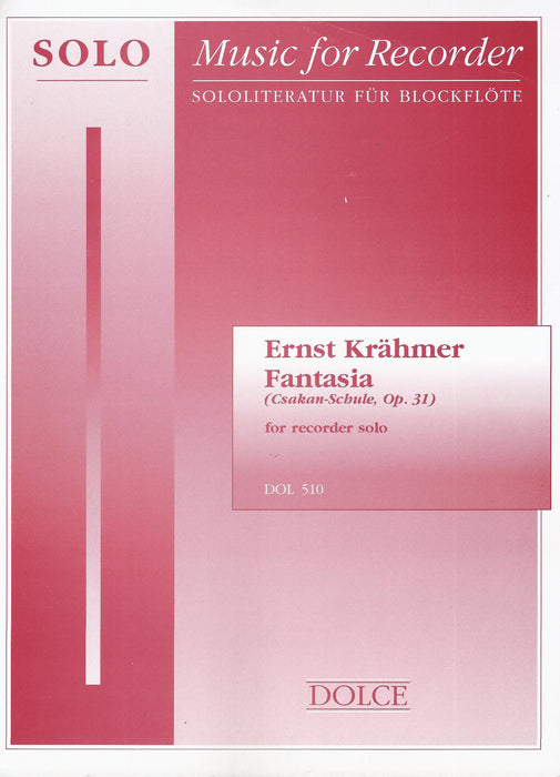 Krahmer: Fantasia Op. 31 for Descant Recorder Solo