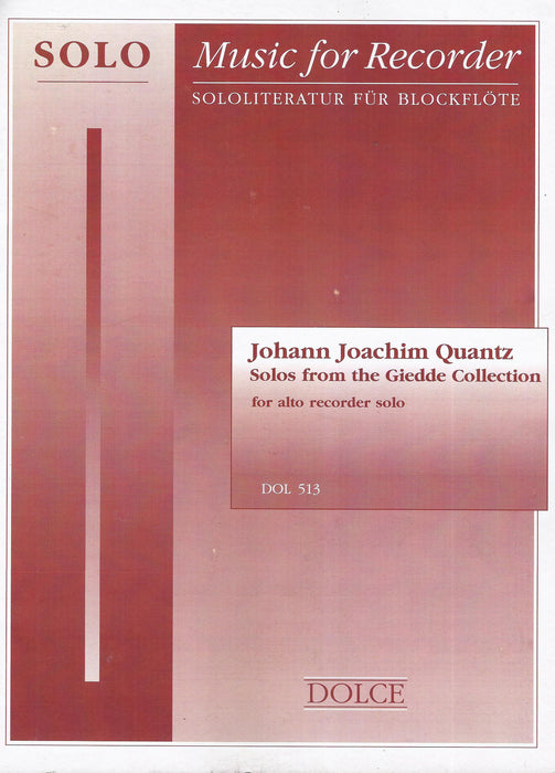 Quantz: Solos from the Giedde Collection for Treble Recorder
