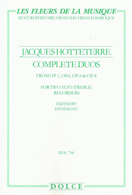 Hotteterre: Complete Duos for Treble Recorders