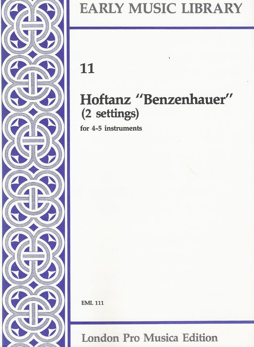 Anonymous: Hoftanz “Benzenhauer” (2 settings) for 4-5 Instruments