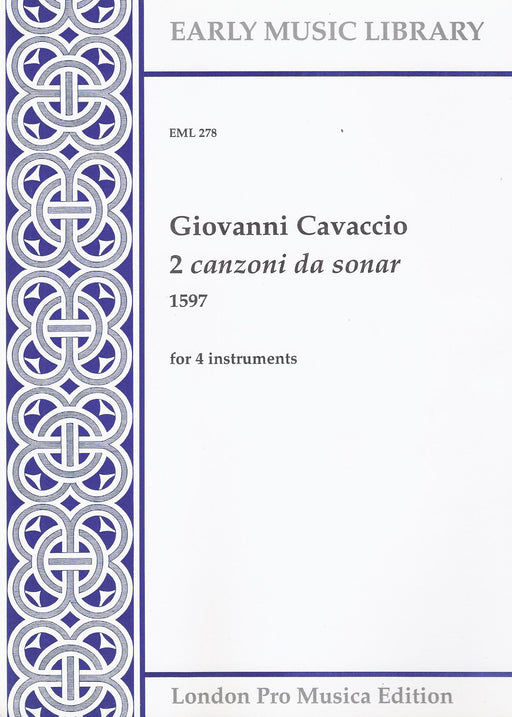 Cavaccio: 2 Canzoni da sonar for 4 Instruments