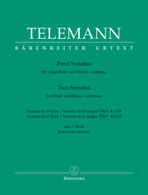 Telemann: 2 Sonatas for Flute and Basso Continuo