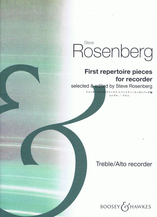 Rosenberg (ed.): First Repertoire Pieces for Recorder - Treble Recorder