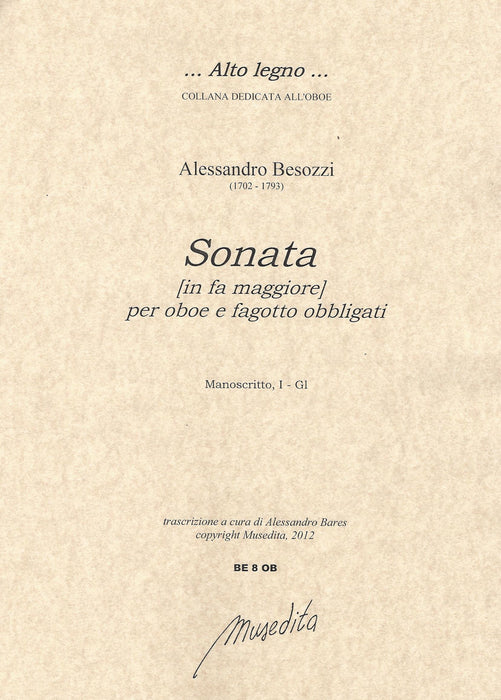 Besozzi: Sonata in F Major for Oboe and Bassoon