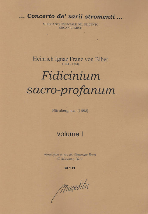 Biber: Fidicinium Sacro-Profanum for 2 Violins, 2 Viols, Violone and Basso Continuo