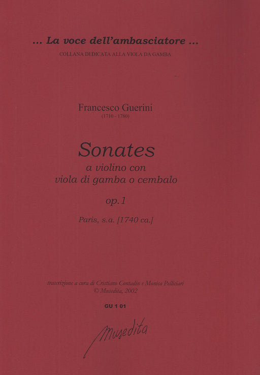 Guerini: 6 Sonatas for Violin, Viola da Gamba and Harpsichord, Op. 1