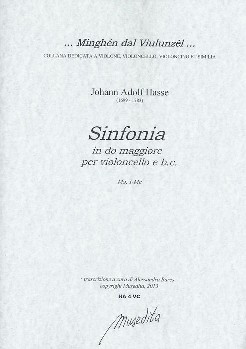 Hasse: Sinfonia in C Major for Violoncello and Basso Continuo