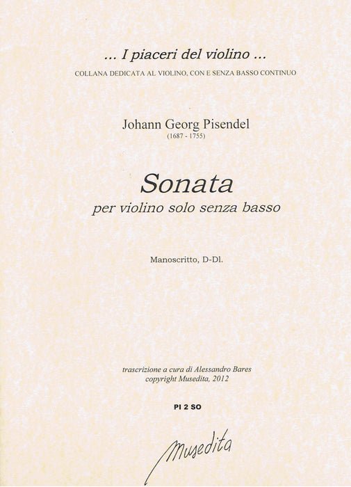 Pisendel: Sonata for Violin Solo