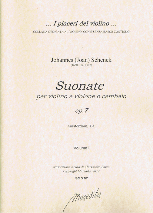 Schenck: Sonatas for Violin, Violone and Harpsichord Op. 7