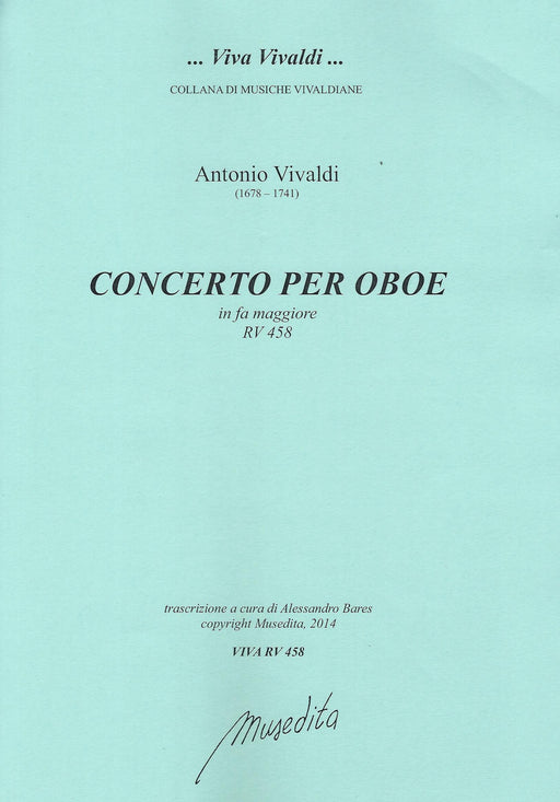 Vivaldi: Concerto in F Major RV 458 for Oboe, Strings and Basso Continuo