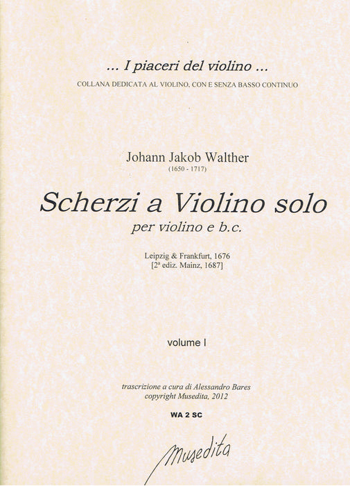 Walther: Scherzi a Violino Solo for Violin and Basso Continuo