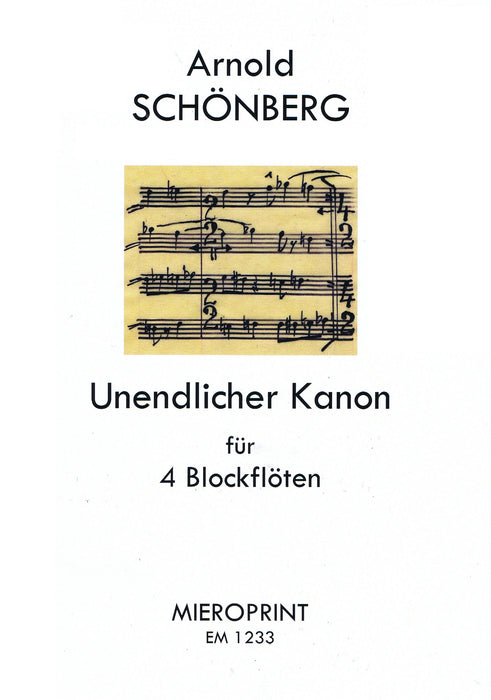 Schoenberg: Unending Canon for 4 Recorders