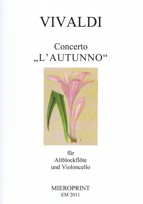 Vivaldi: Concerto "L'Autunno" for Treble Recorder and Violoncello