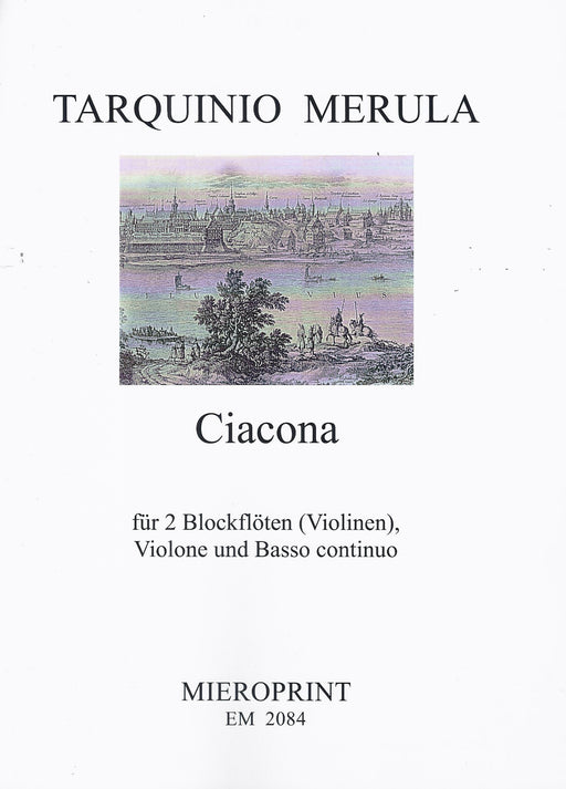 Merula: Ciacona for 2 Recorders, Violone and Basso Continuo