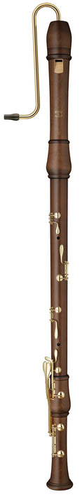 Moeck Flauto Rondo Great Bass Recorder in Stained Maple
