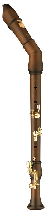 Moeck Flauto Rondo Comfort Knick Tenor Recorder in Stained Maple