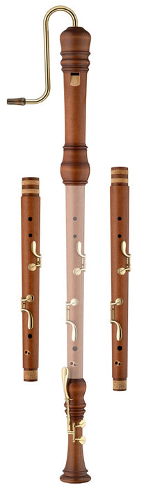 Moeck Rottenburgh Dual Pitch Bass Recorder in Stained Maple