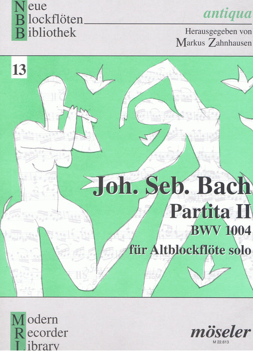Bach: Partita II BWV 1004 for Alto Recorder Solo