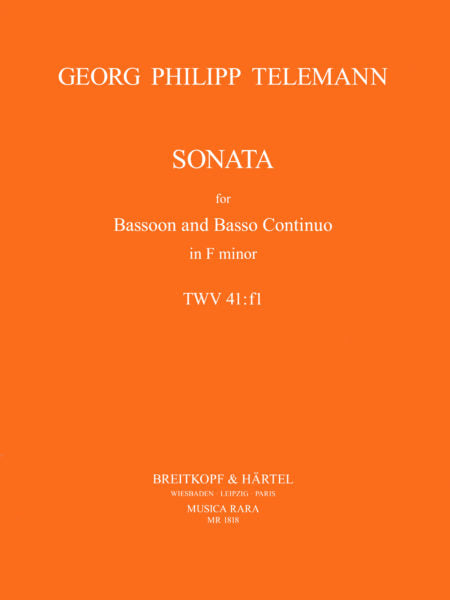 Telemann: Sonata in F Minor for Bassoon and Basso Continuo
